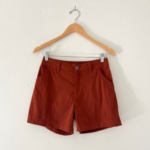 Patagonia 2 Women's Quandary Hiking Shorts 5" Inseam Rust Red